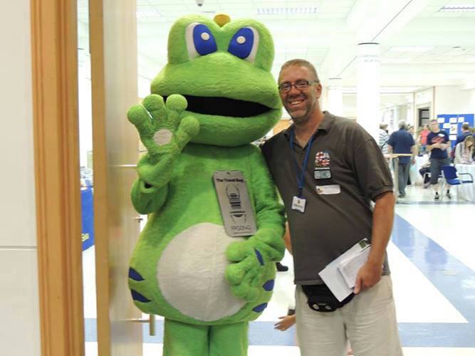Tentmantent with Signal the Frog at the 2013 Mega